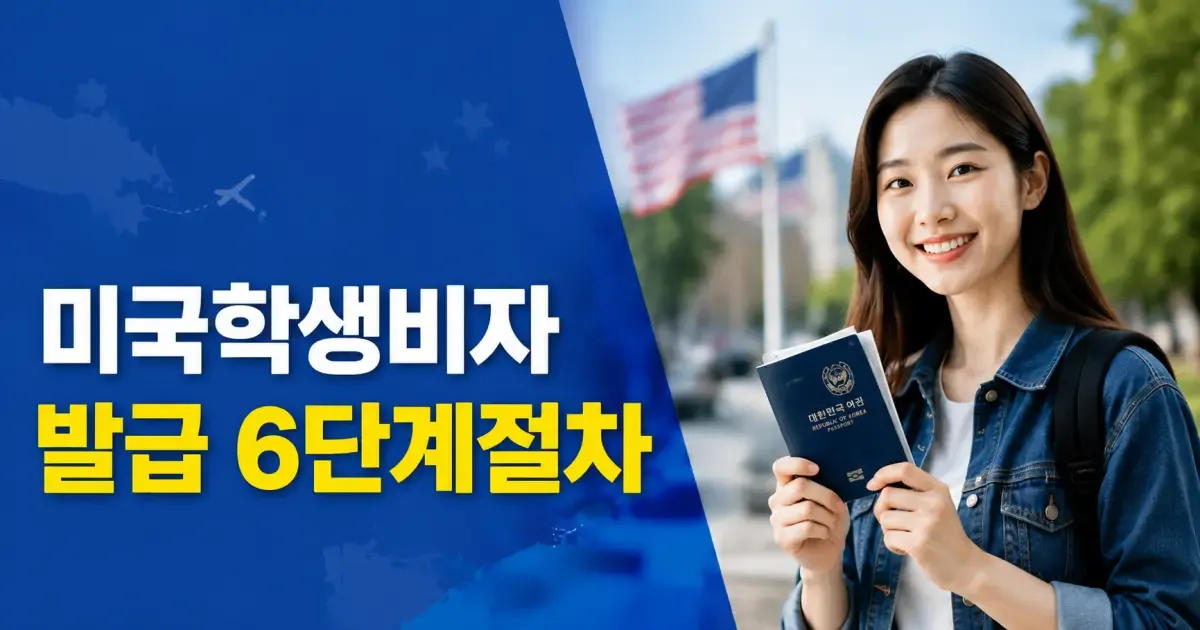 2026 미국 학생 비자 신청 가이드 : F-1 비자 6단계 발급 절차·서류·인터뷰 팁